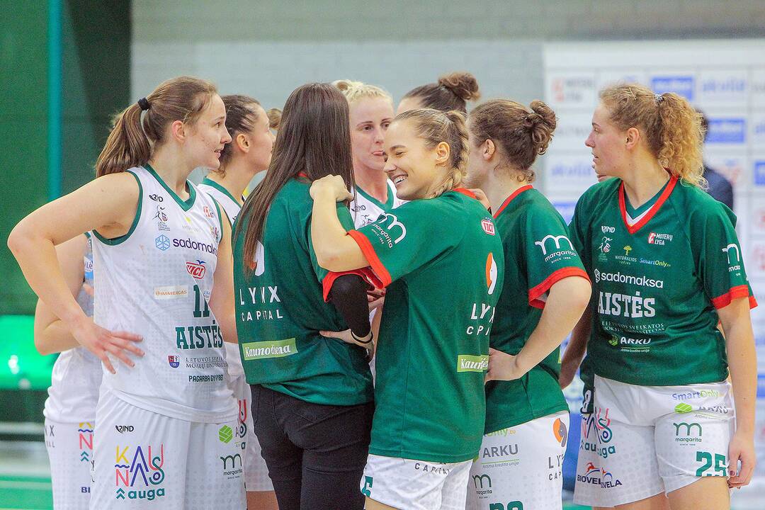 Moterų lyga: „Aistės-LSMU“ – „Kibirkštis-VKM“ 97:52