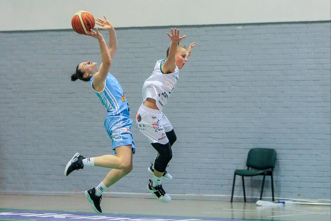 Moterų lyga: „Aistės-LSMU“ – „Kibirkštis-VKM“ 97:52