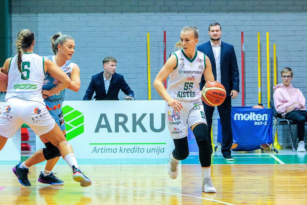 Moterų lyga: „Aistės-LSMU“ – „Kibirkštis-MRU“ 59:67
