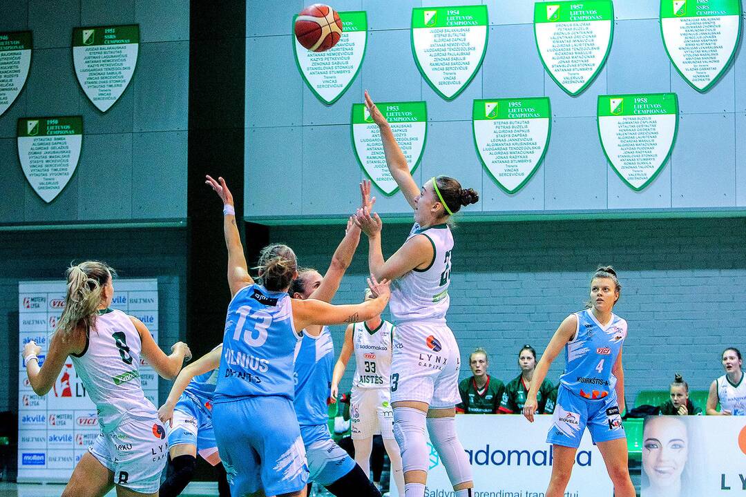 Moterų lyga: „Aistės-LSMU“ – „Kibirkštis-MRU“ 59:67