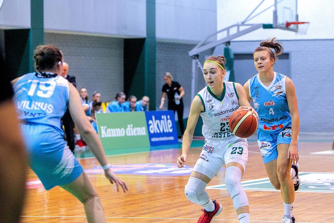 Moterų lyga: „Aistės-LSMU“ – „Kibirkštis-MRU“ 59:67