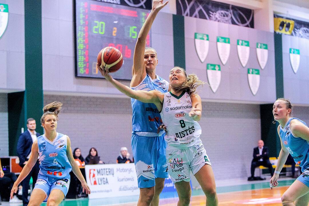 Moterų lyga: „Aistės-LSMU“ – „Kibirkštis-MRU“ 59:67