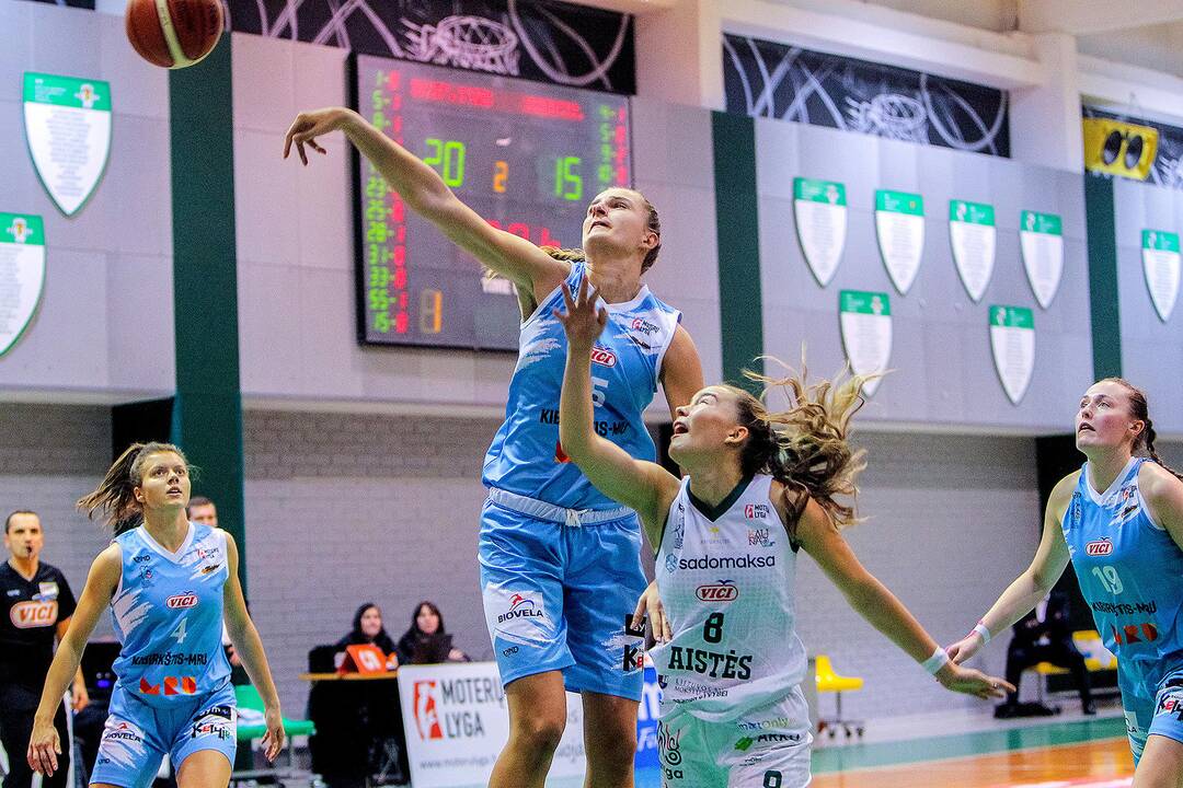 Moterų lyga: „Aistės-LSMU“ – „Kibirkštis-MRU“ 59:67