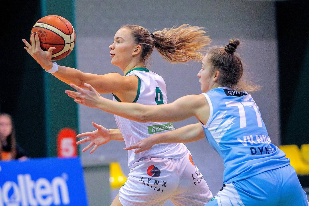 Moterų lyga: „Aistės-LSMU“ – „Kibirkštis-MRU“ 59:67