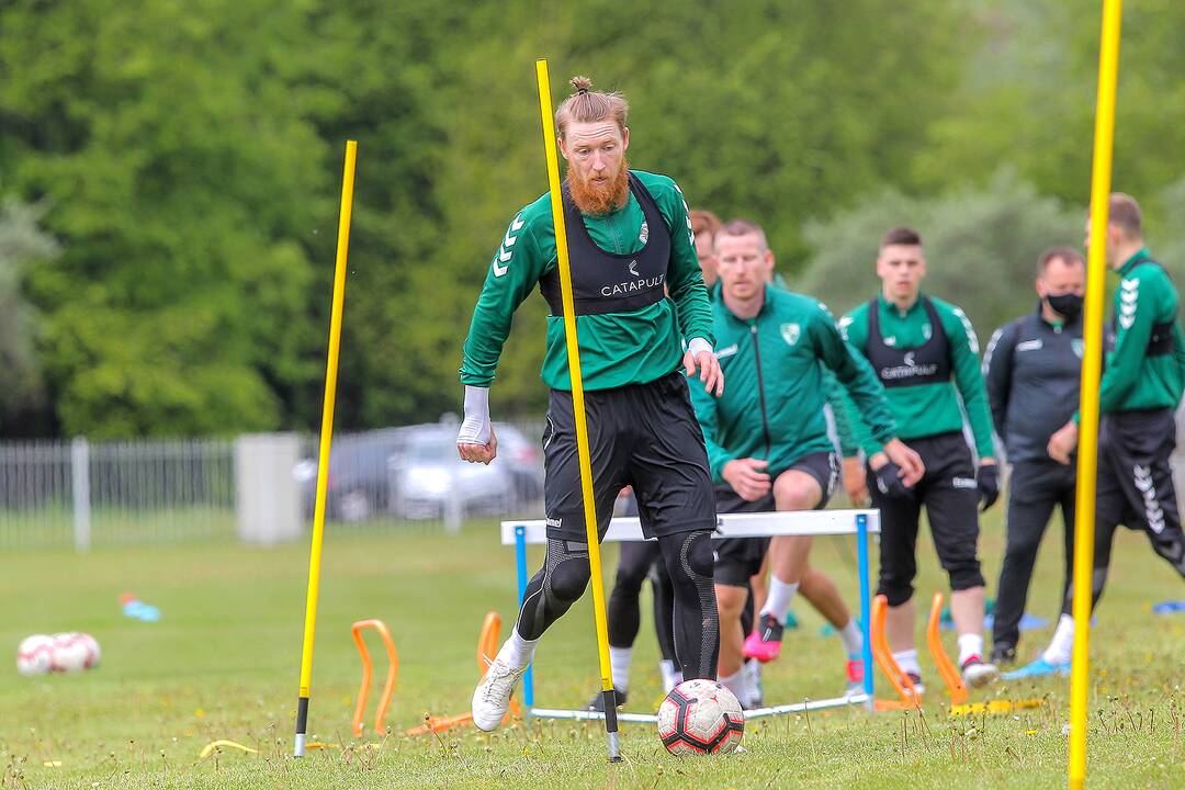 „Kauno Žalgirio“ futbolininkų treniruotė