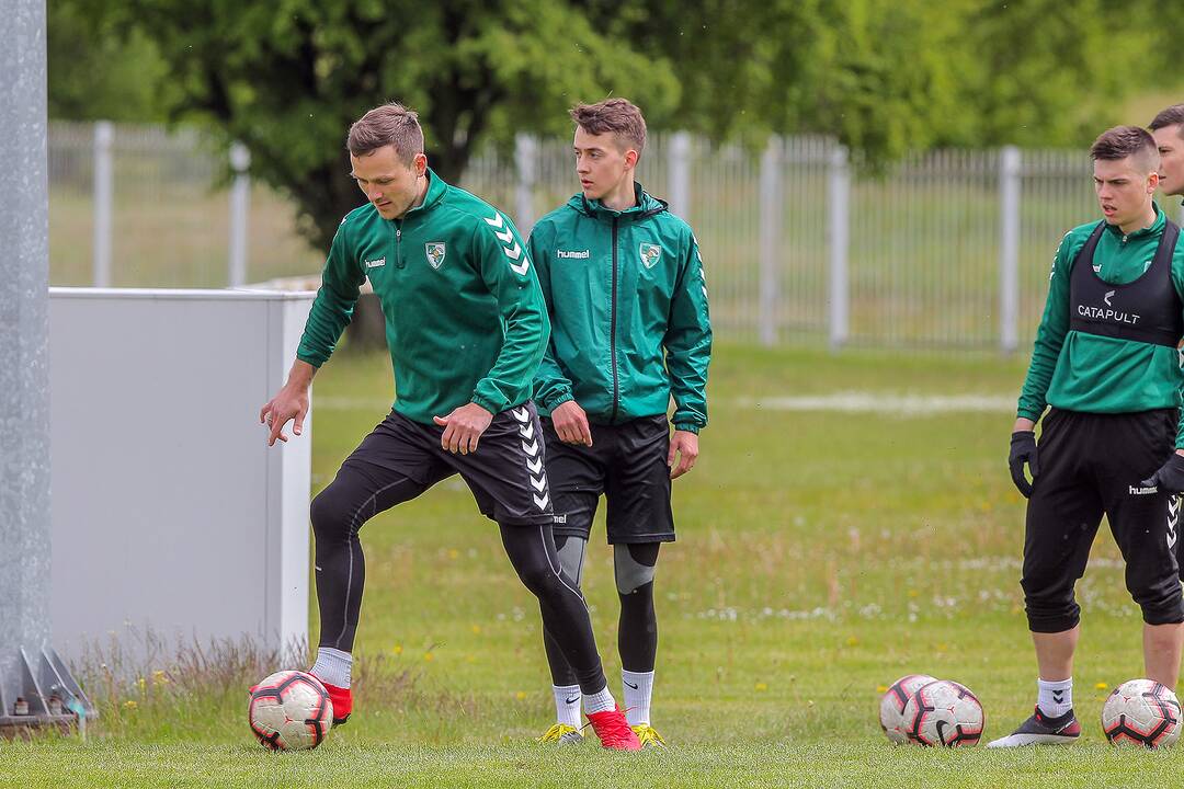 „Kauno Žalgirio“ futbolininkų treniruotė