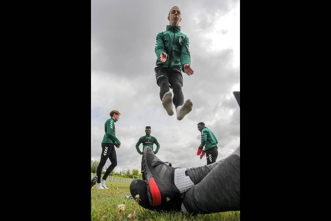 „Kauno Žalgirio“ futbolininkų treniruotė