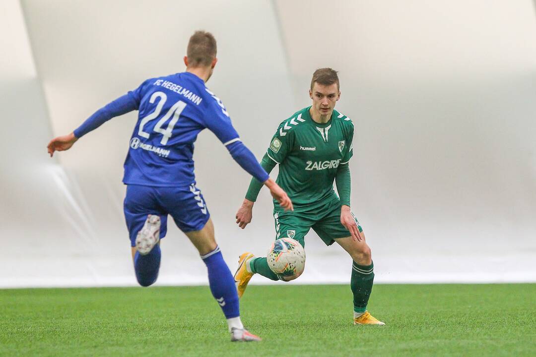Futbolo kontrolinės: „K. Žalgiris“ – „Hegelmann“ 1:0