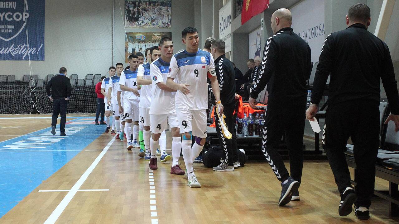 Futsalo kontrolinės: Lietuva – Kirgizija 2:6