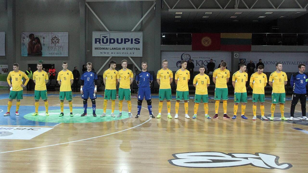 Futsalo kontrolinės: Lietuva – Kirgizija 2:6