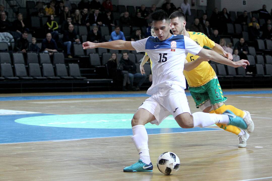 Futsalo kontrolinės: Lietuva – Kirgizija 2:6