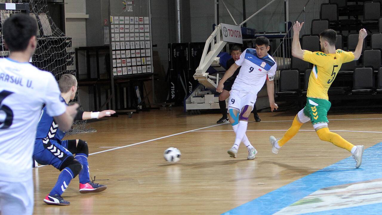 Futsalo kontrolinės: Lietuva – Kirgizija 2:6