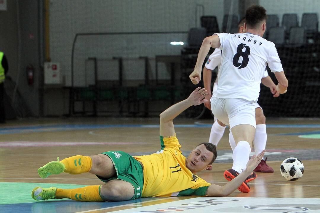Futsalo kontrolinės: Lietuva – Kirgizija 2:6