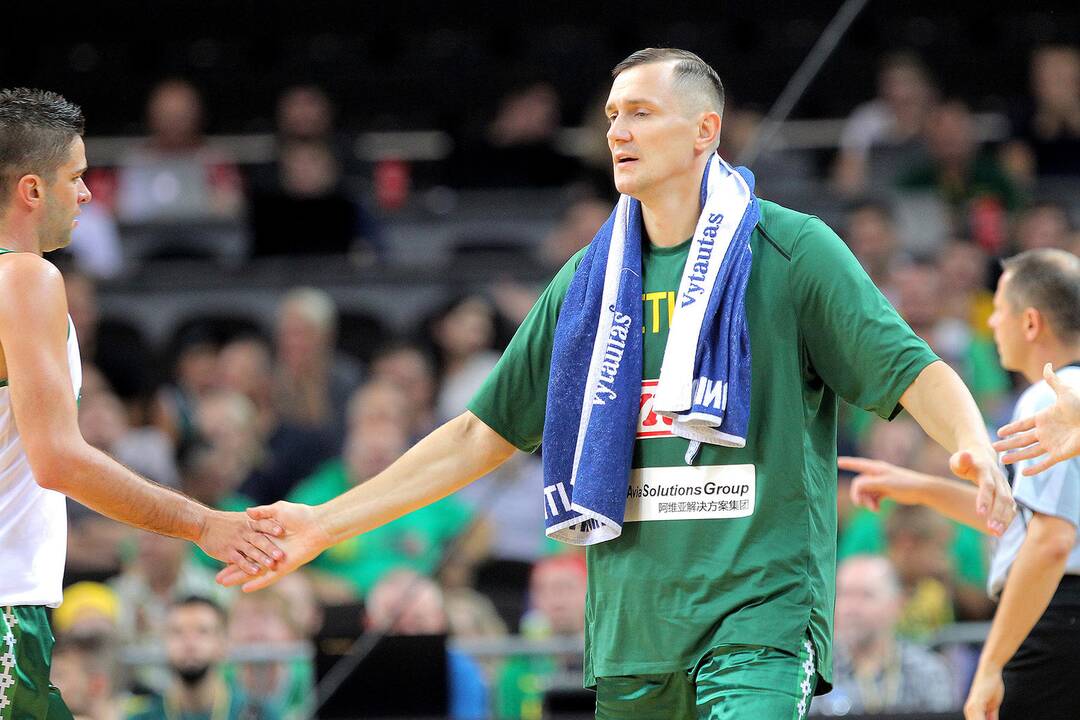 Krepšinis. Lietuva – Serbija 91:95