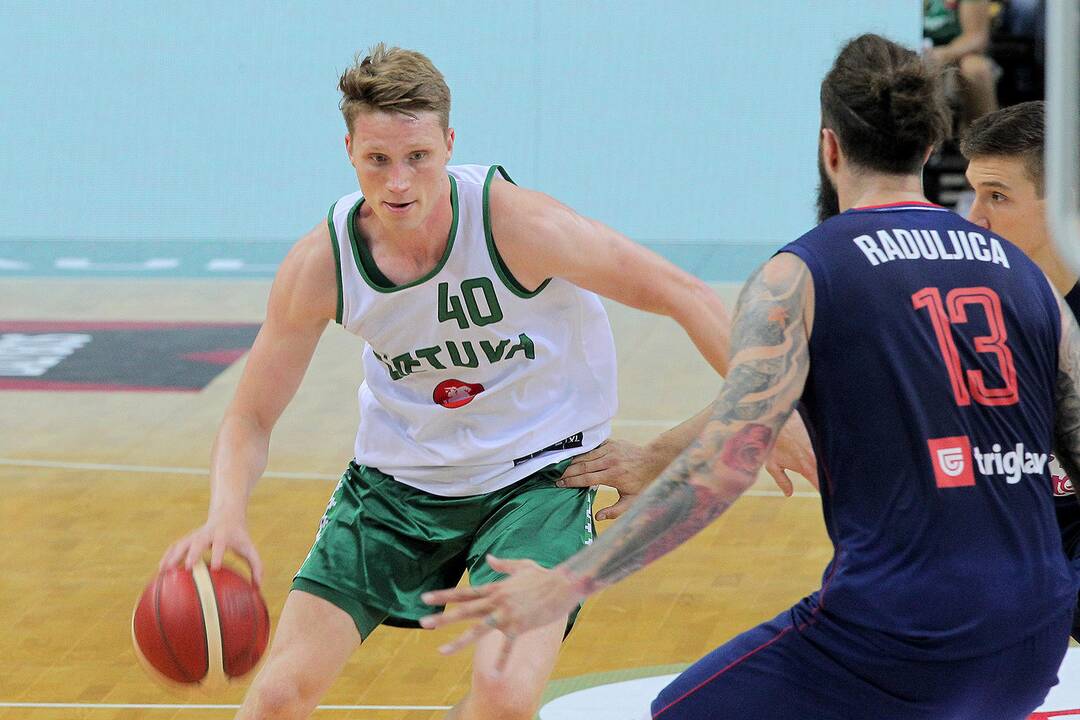 Krepšinis. Lietuva – Serbija 91:95