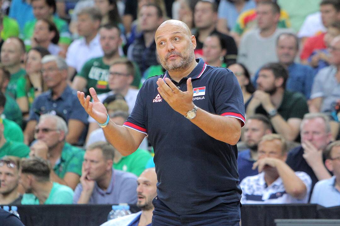 Krepšinis. Lietuva – Serbija 91:95