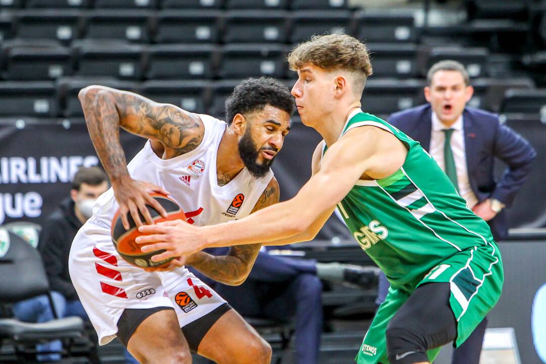 Eurolyga: „Žalgiris“ – „Bayern“ 74:73