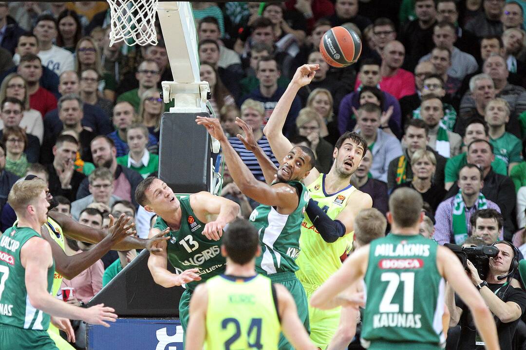 Eurolyga: „Žalgiris“ – „Barcelona“ 85:88