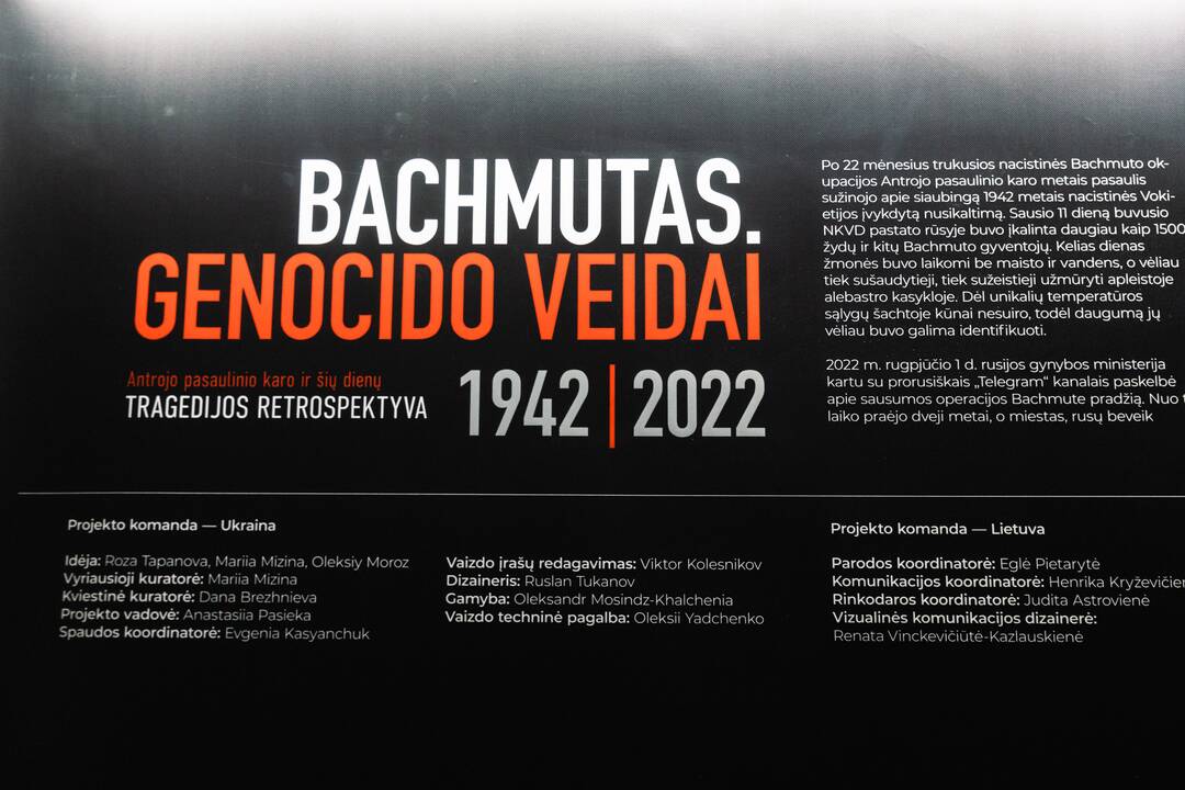 Paroda „Bachmutas. Genocido veidai 1942 | 2022“