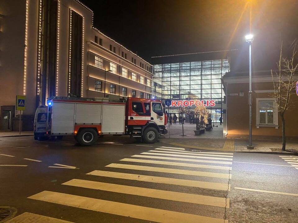 Kaune evakuotas prekybos centras „Akropolis“