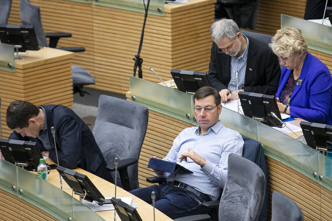 Pirmasis 2020 metų biudžeto projekto svarstymas Seime