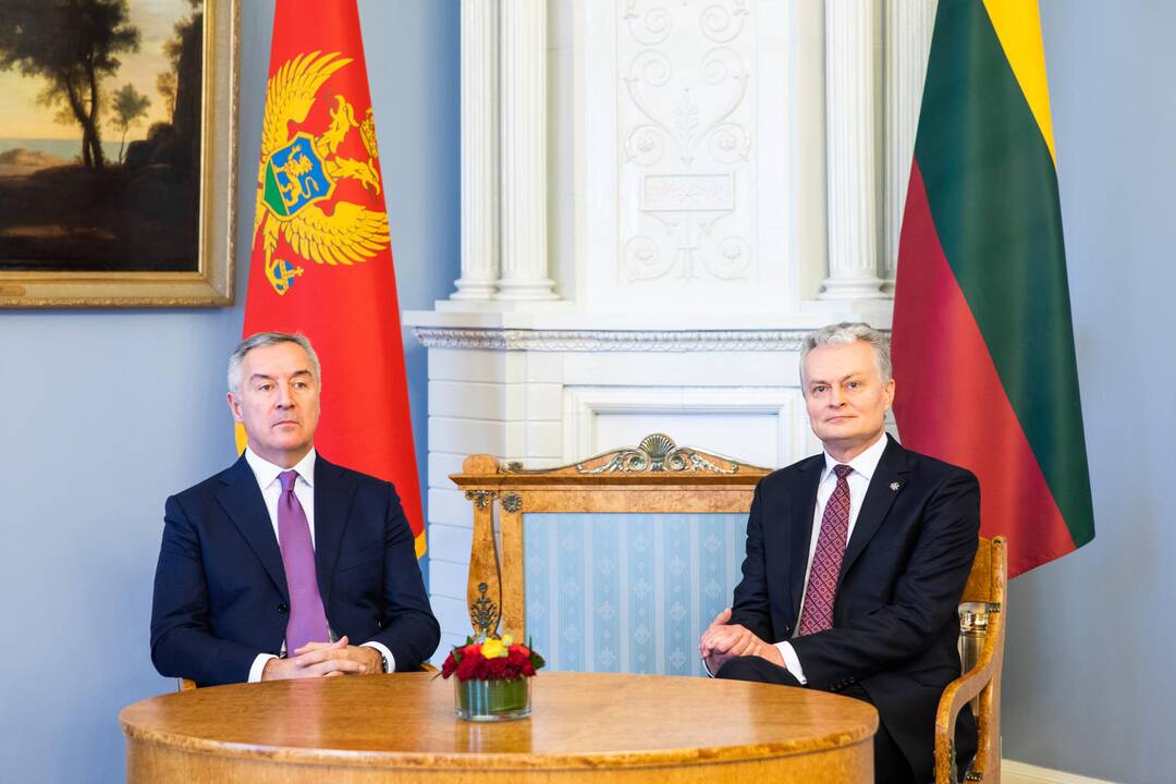 G. Nausėda susitiko su Juodkalnijos prezidentu M. Djukanovičiumi