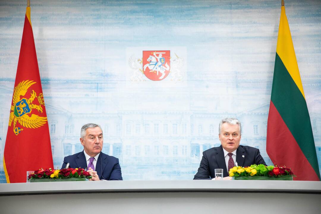 G. Nausėda susitiko su Juodkalnijos prezidentu M. Djukanovičiumi