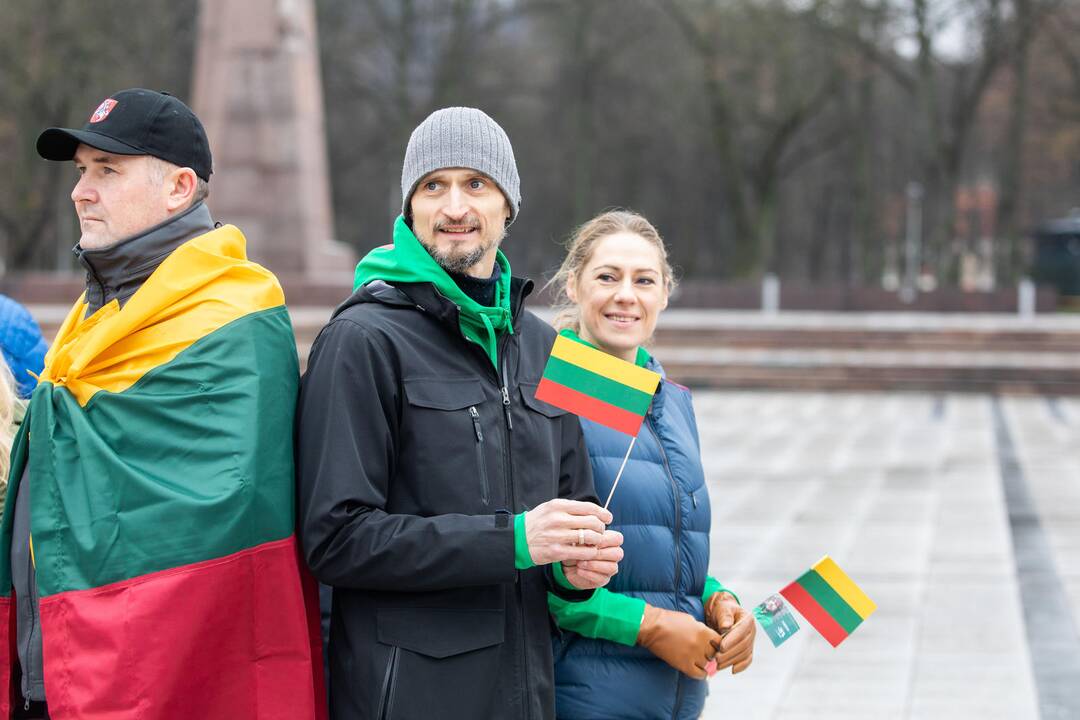 Rekordinis iš žmonių sudarytas Vytis