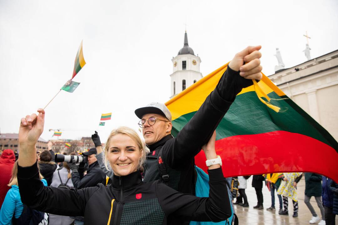 Rekordinis iš žmonių sudarytas Vytis