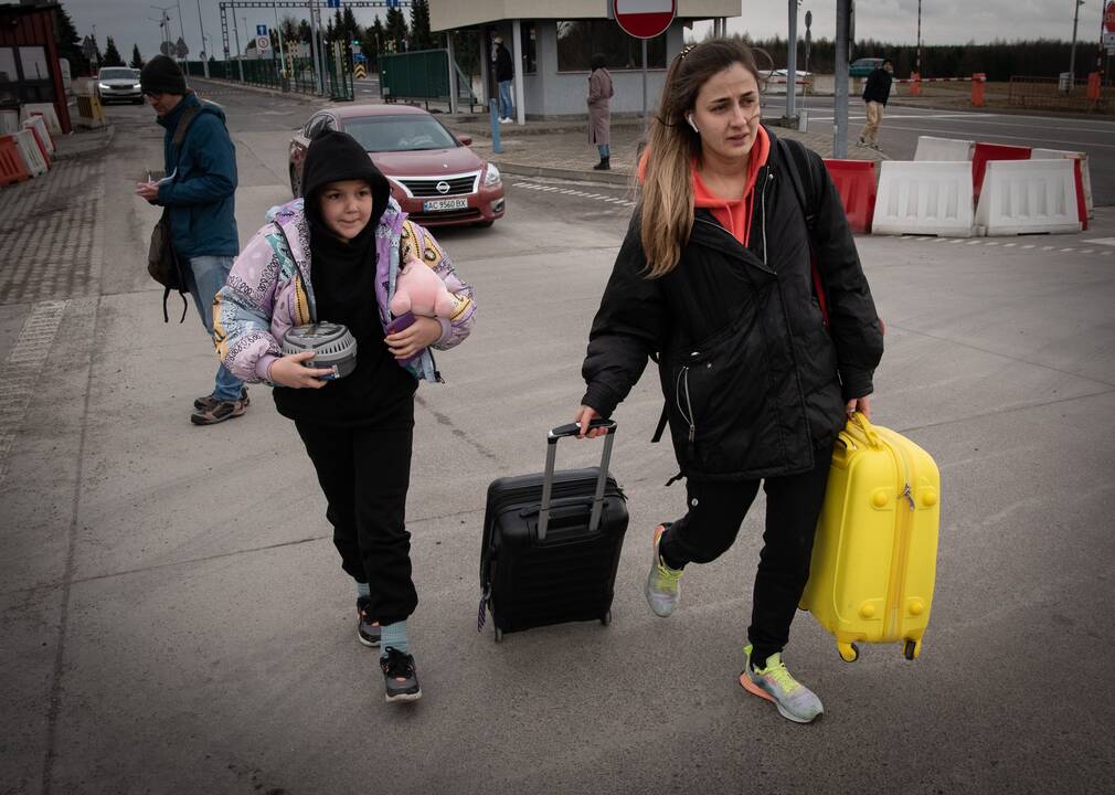 Ukrainiečiai traukiasi į Europą