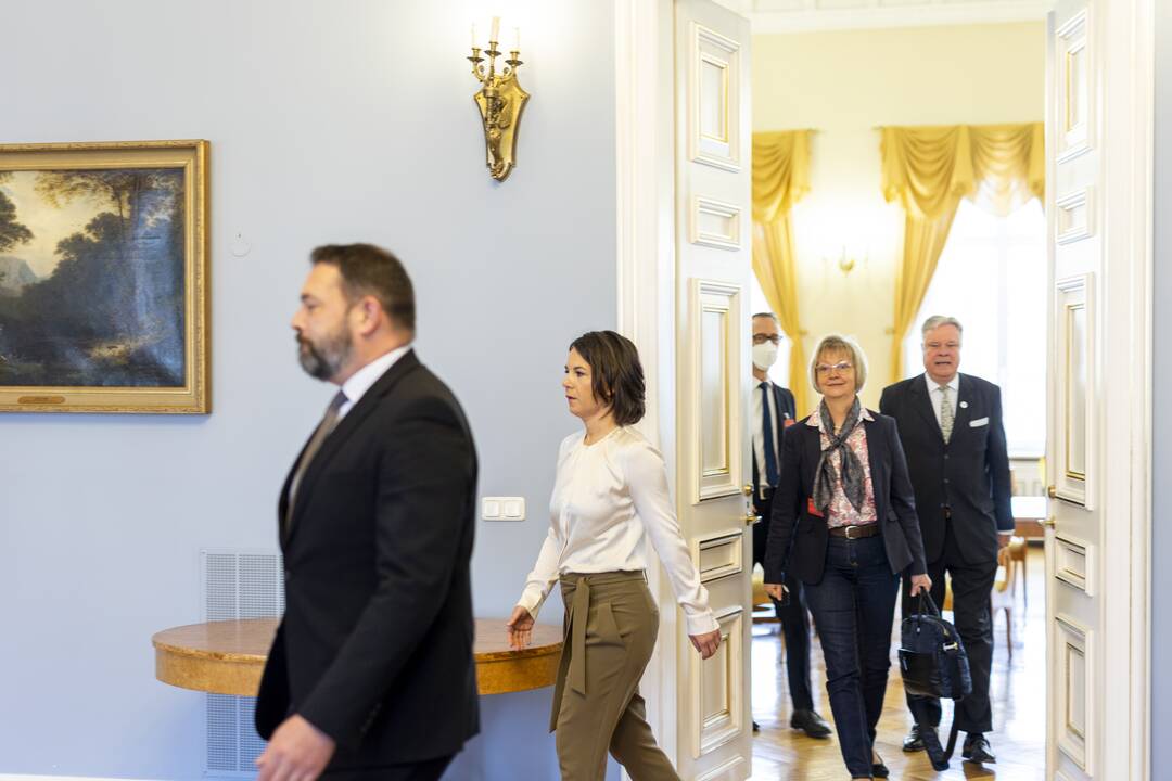 G. Nausėda susitiko su Vokietijos užsienio reikalų ministre A. Baerbock
