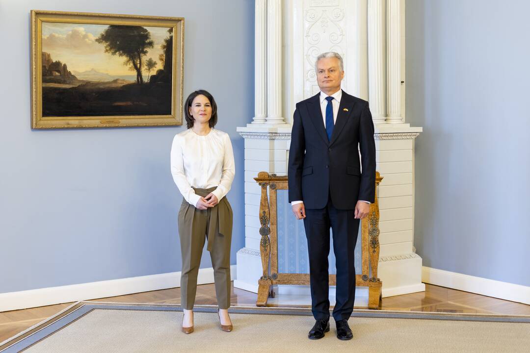 G. Nausėda susitiko su Vokietijos užsienio reikalų ministre A. Baerbock