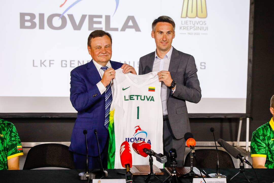 Lietuvos vyrų krepšinio rinktinės pristatymas
