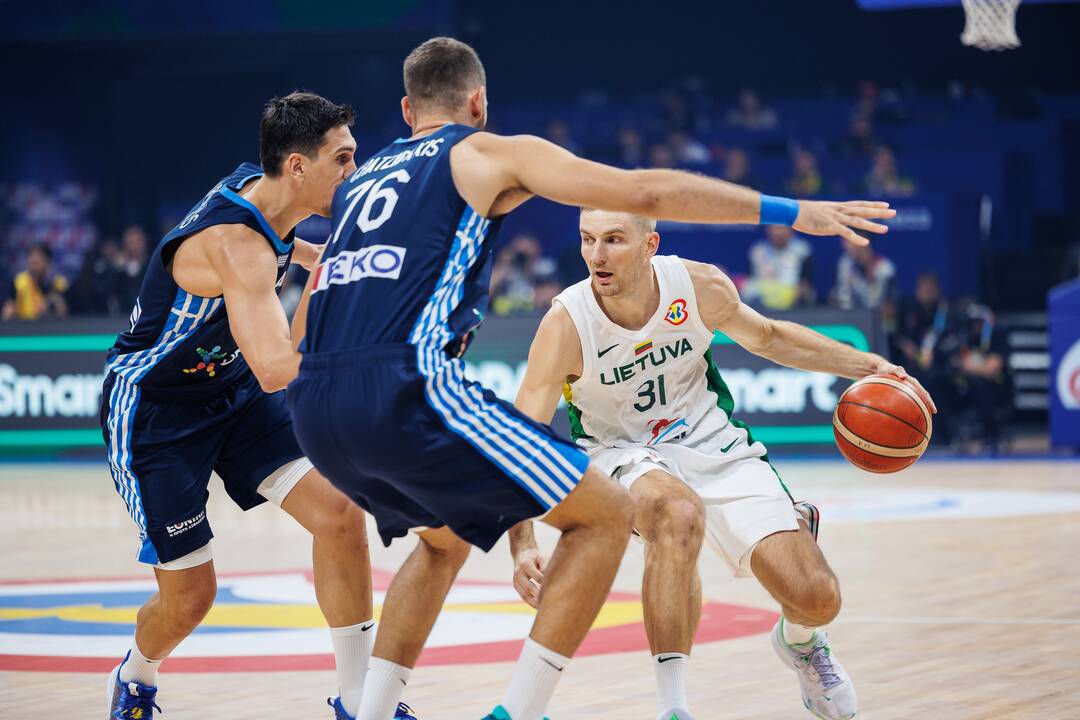 Pasaulio krepšinio čempionato Filipinuose grupės rungtynės: Lietuva – Graikija