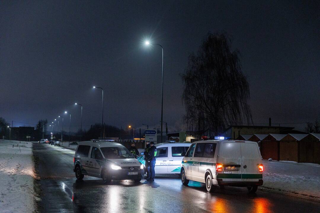 Technikos gatvė saugoma policijos