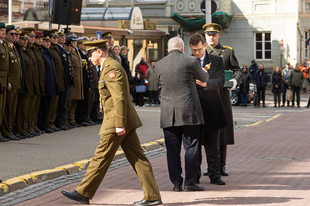 Krašto apsaugos ministrų pasikeitimo ceremonija