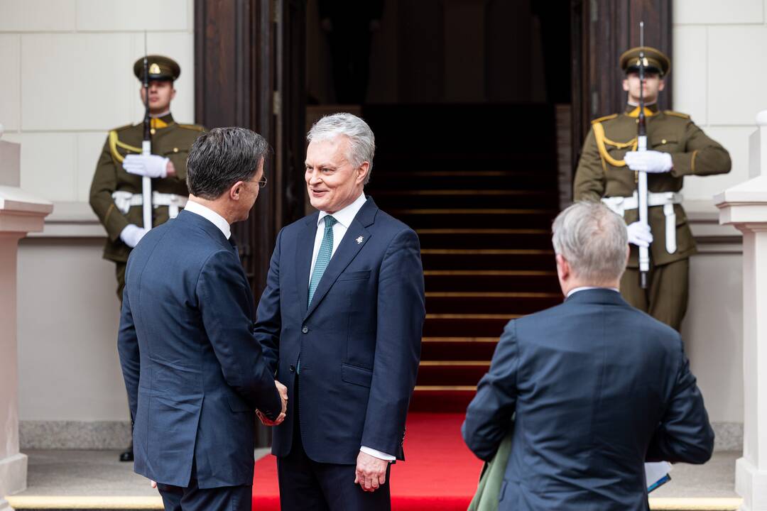 G. Nausėda susitiko su Nyderlandų premjeru M. Rutte