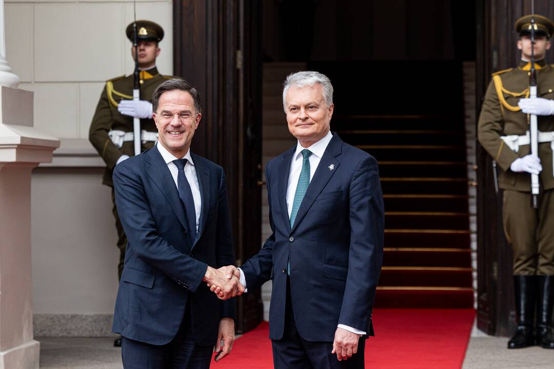 G. Nausėda susitiko su Nyderlandų premjeru M. Rutte
