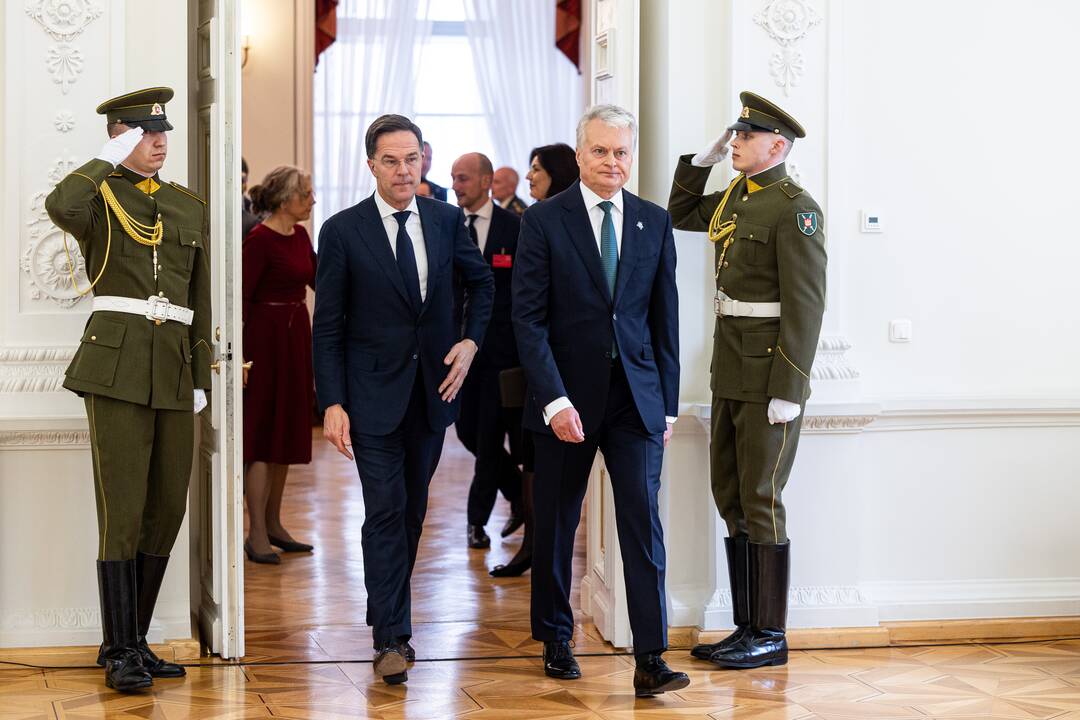 G. Nausėda susitiko su Nyderlandų premjeru M. Rutte