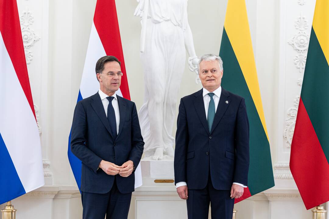 G. Nausėda susitiko su Nyderlandų premjeru M. Rutte