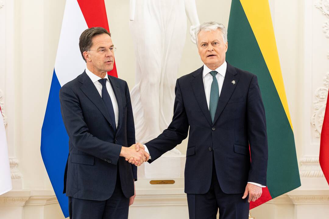 G. Nausėda susitiko su Nyderlandų premjeru M. Rutte