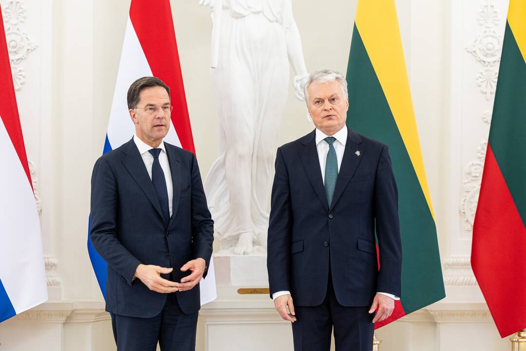 G. Nausėda susitiko su Nyderlandų premjeru M. Rutte