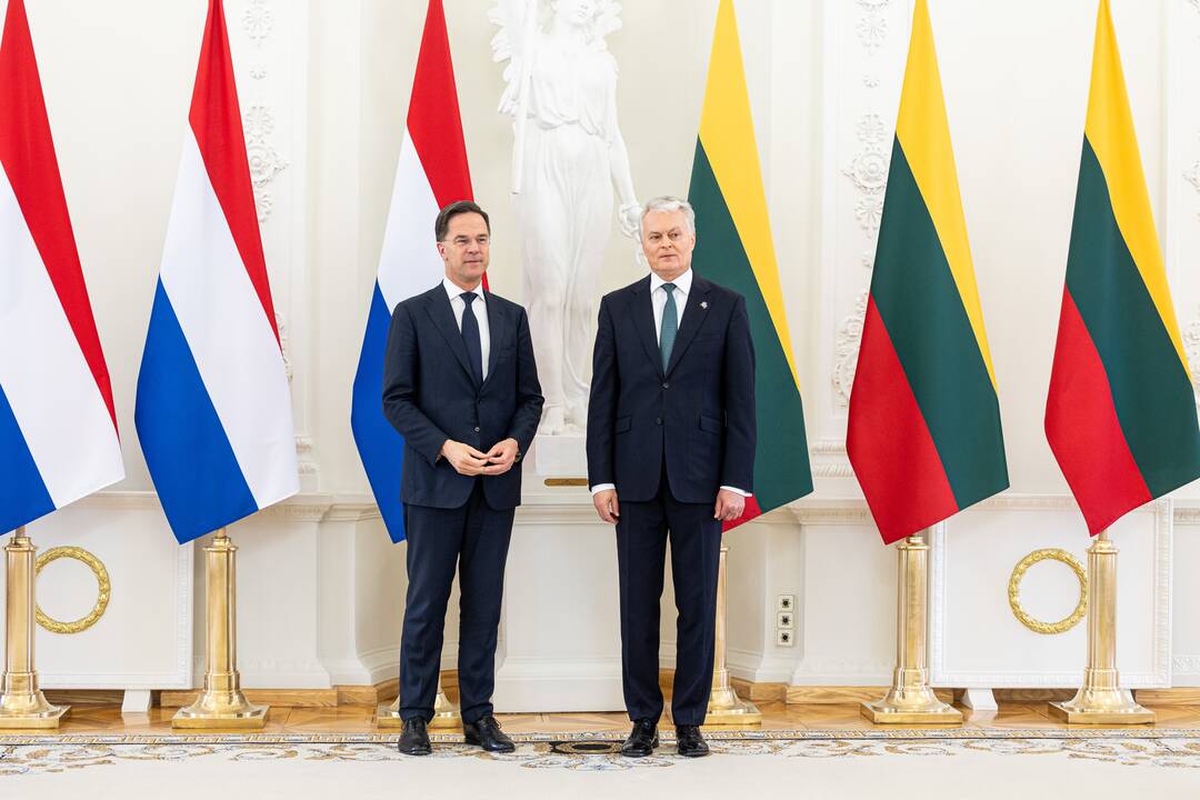 G. Nausėda susitiko su Nyderlandų premjeru M. Rutte