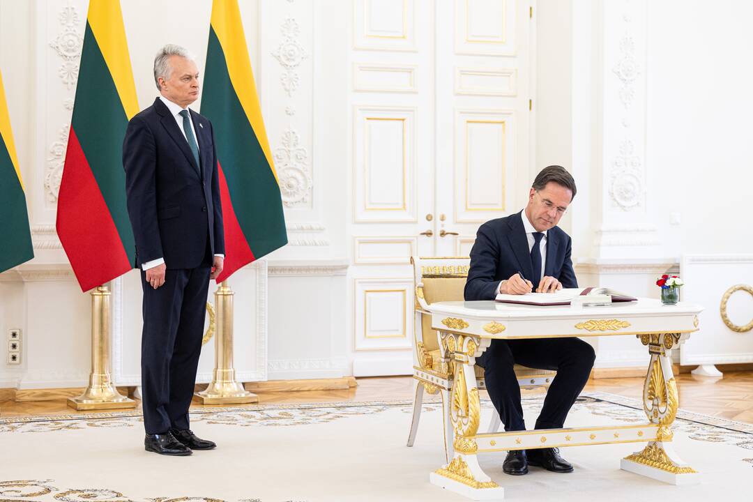 G. Nausėda susitiko su Nyderlandų premjeru M. Rutte