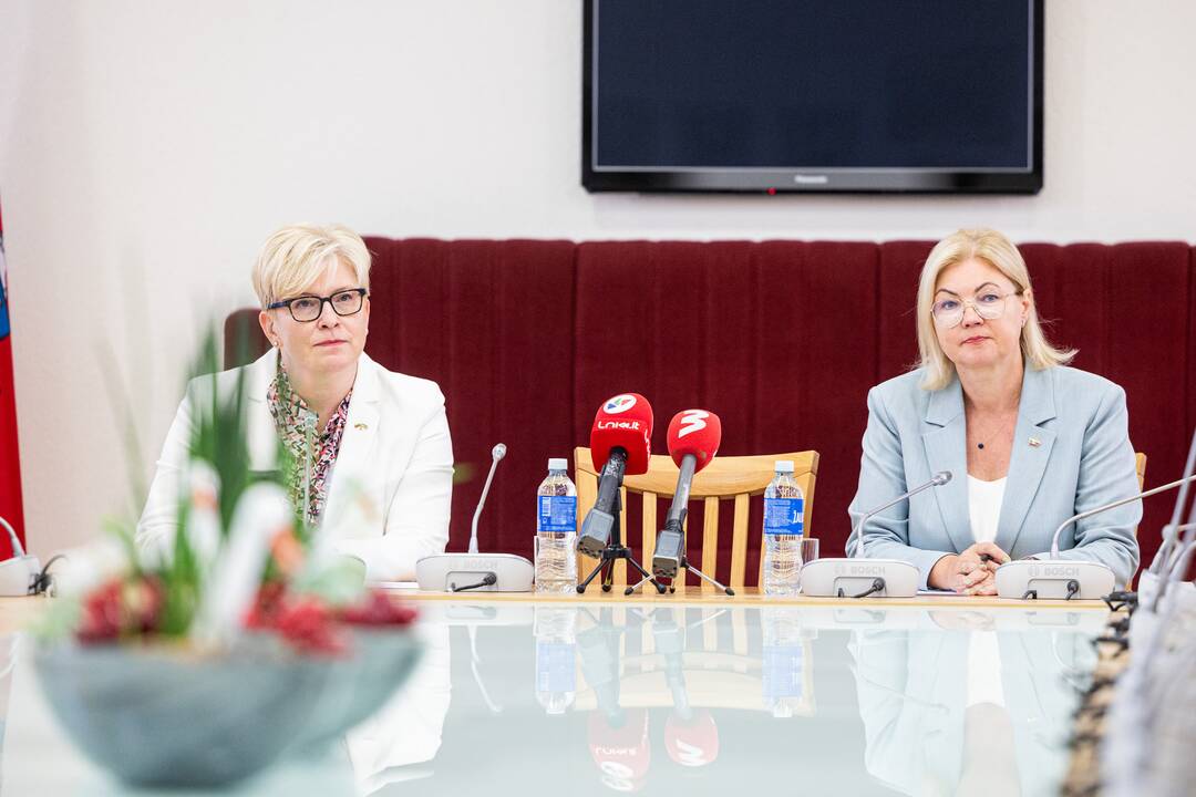 I. Šimonytė susitinka su Seimo frakcijomis