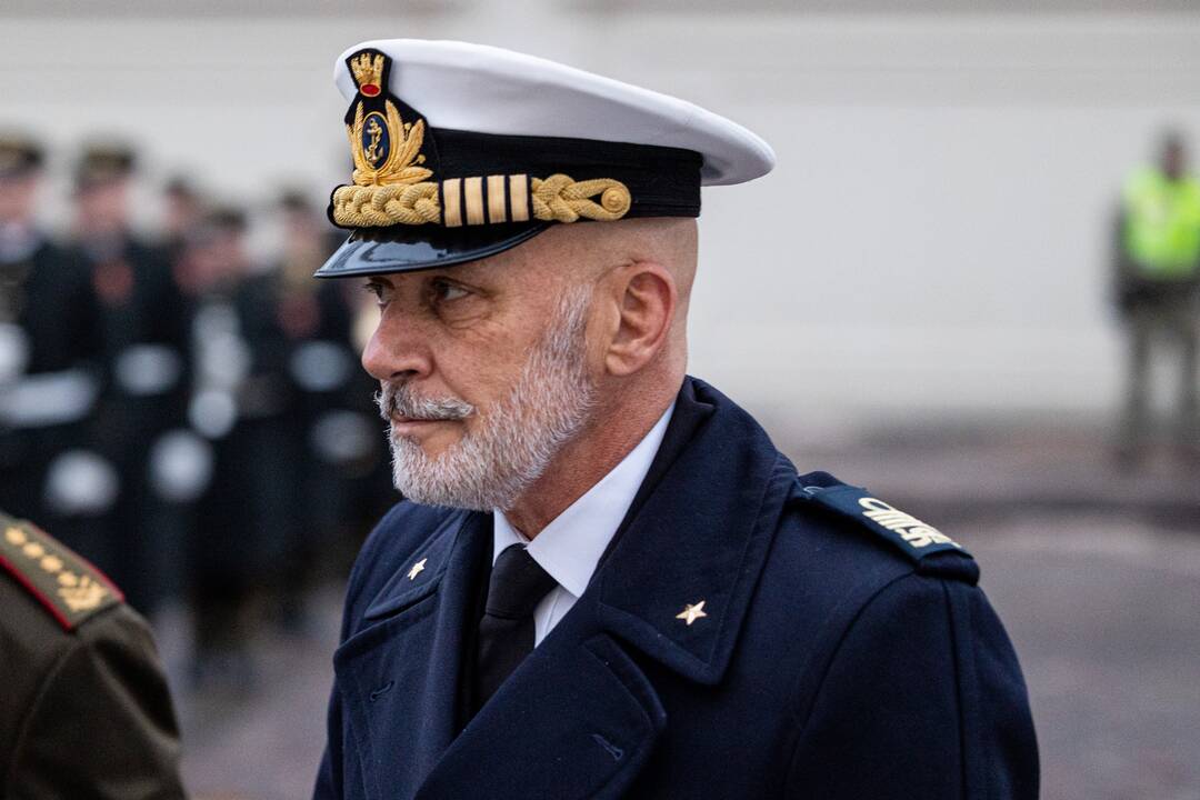 Italijos kariuomenės vado pasitikimo ceremonija