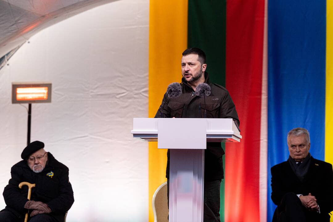 V. Zelenskis ir G. Nausėda kreipėsi  į Lietuvos žmones