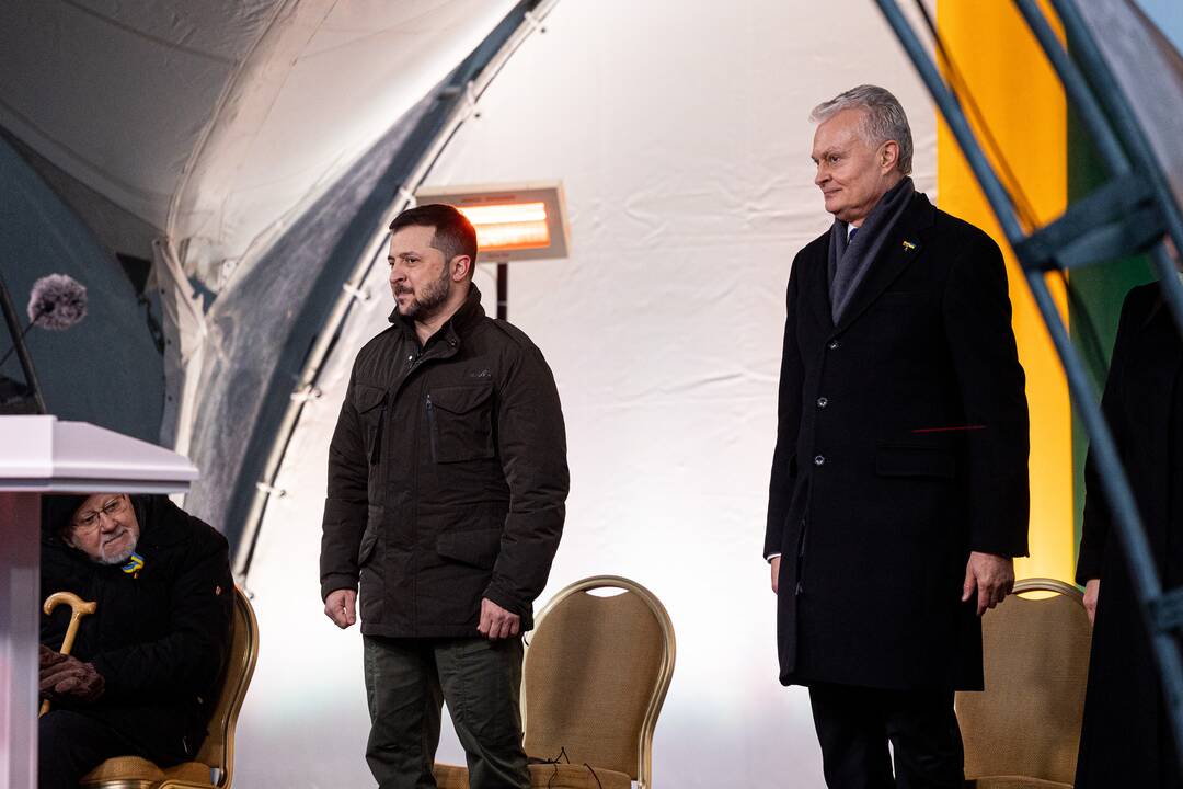 V. Zelenskis ir G. Nausėda kreipėsi  į Lietuvos žmones