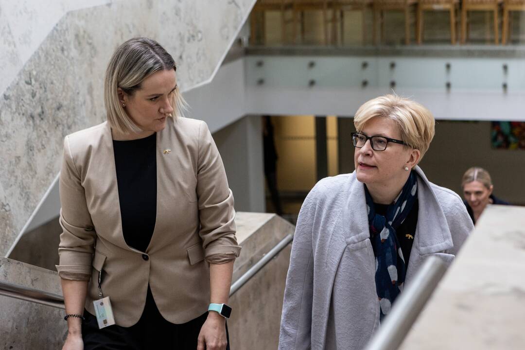 Seime premjerė pristatė praėjusių metų Vyriausybės veiklos ataskaitą