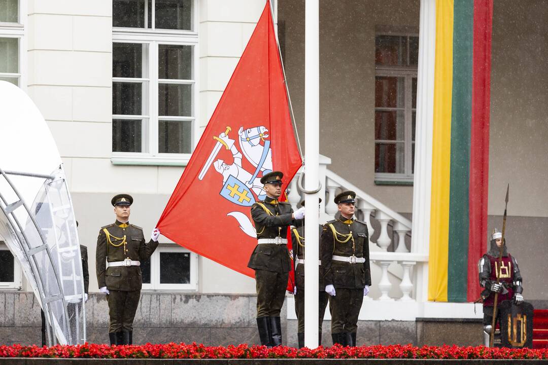 Valstybės vėliavų pakėlimo ceremonija